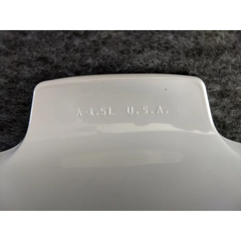 Corning Ware Blue Dusk Floral Casserole Dish A-1.5L Tab Handle Pyrex Lid Vtg USA